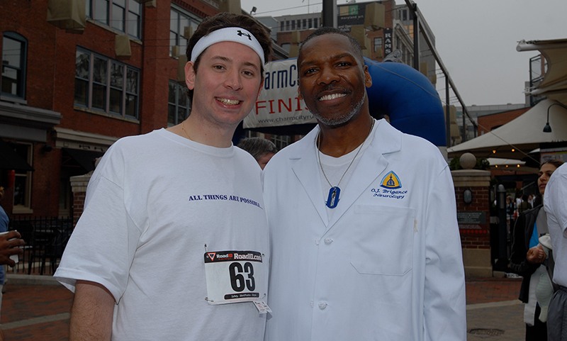 2008: Dave & O.J. at the Fiesta 5K