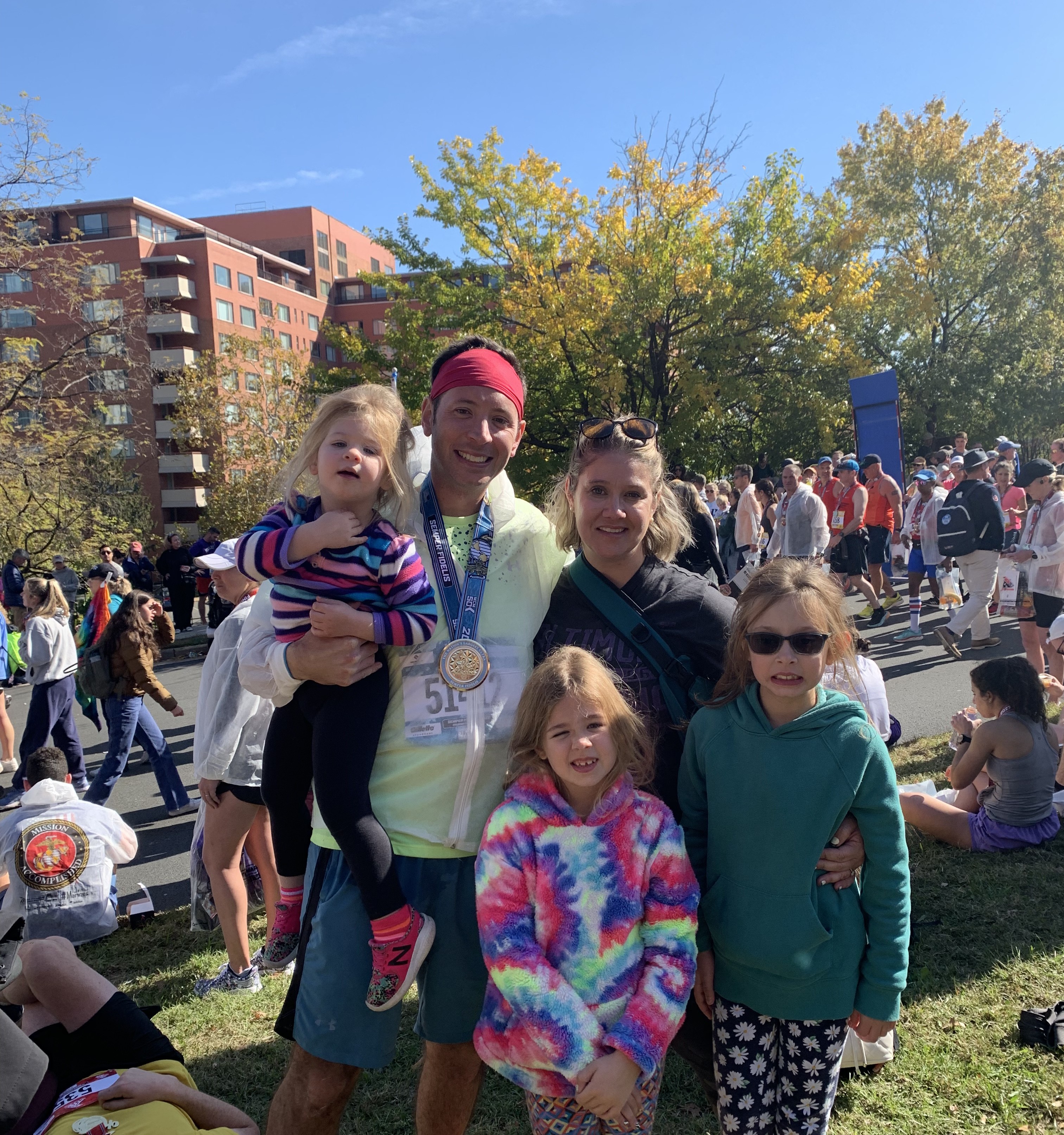 Dave Lang with his family