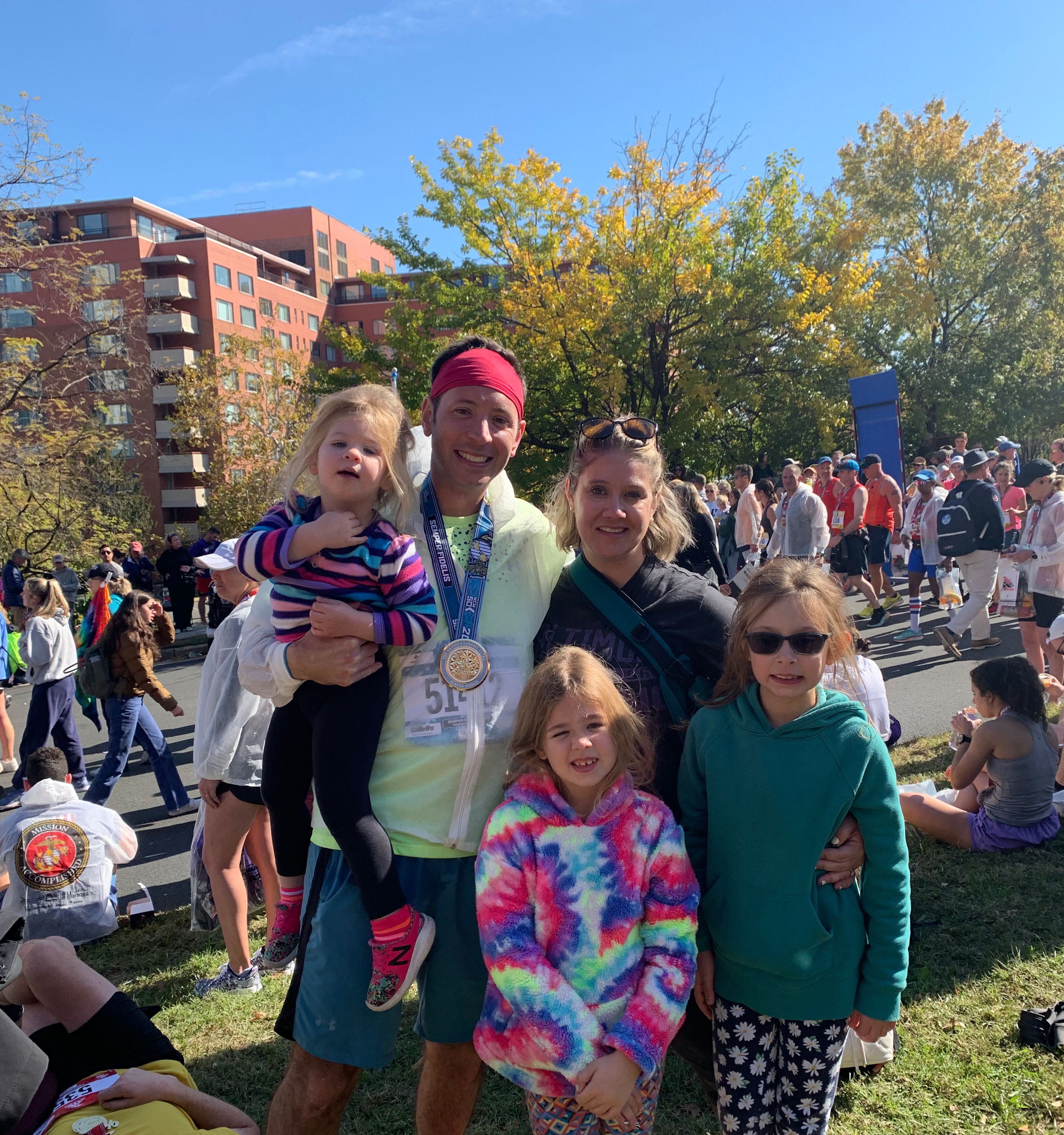 Dave Lang with his family